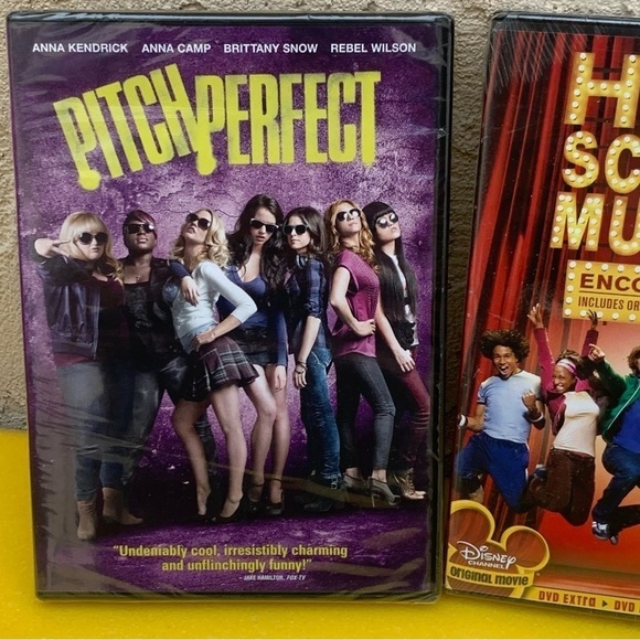 3 DVD Lot RENT, Pitch Perfect, HIGH SCHOOL MUSICAL - NEW SEALED DVD / widescreen - Picture 4 of 6